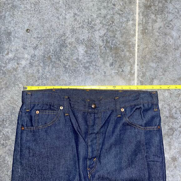 Vintage Levi’s Dark Wash Hardwear Flared Jeans - 35 x 27 - Picture 6 of 8